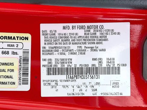 Used 2018 Ford Mustang Premium RWD image 33