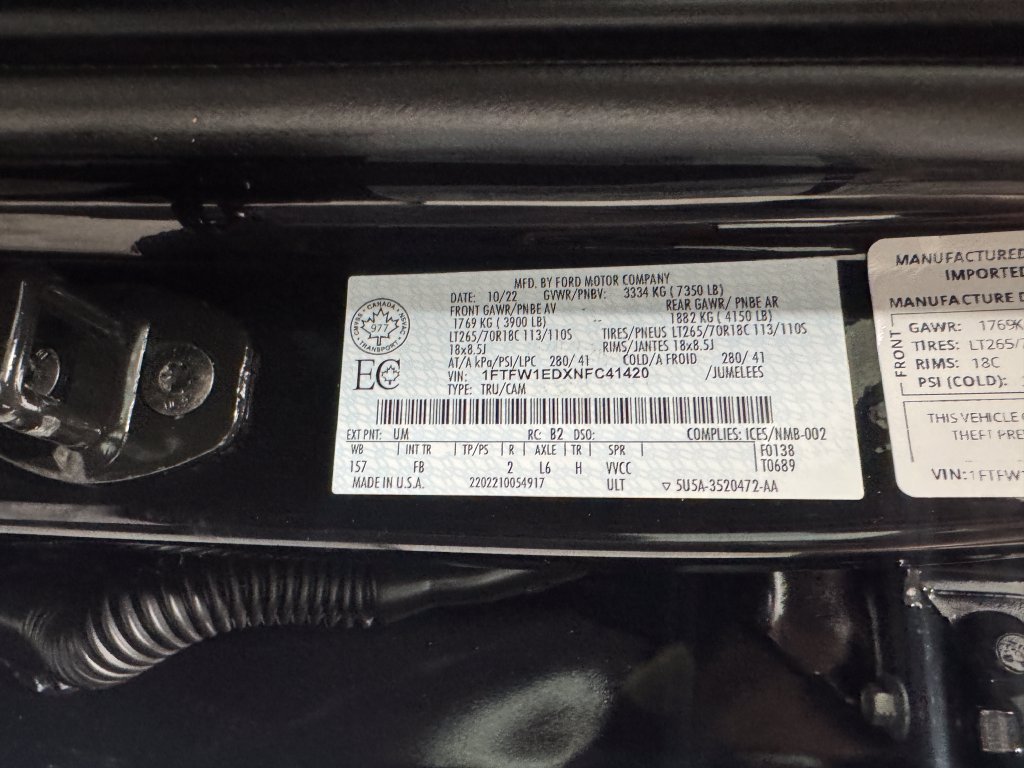 Used 2022 Ford F150 XLT w/ Equipment Group 302A High AWD/4WD image 43