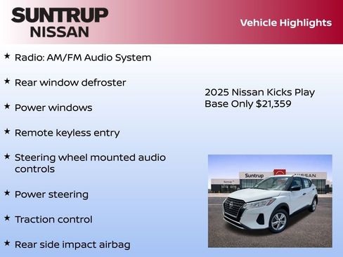 New 2025 Nissan Kicks Play S image 8