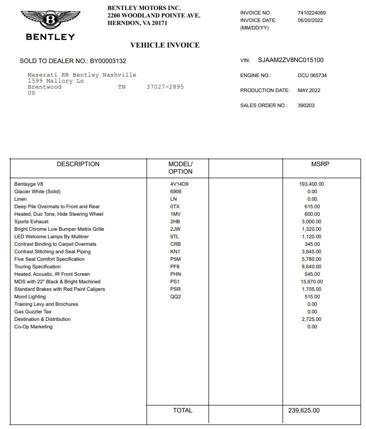 Certified 2022 Bentley Bentayga AWD/4WD image 34