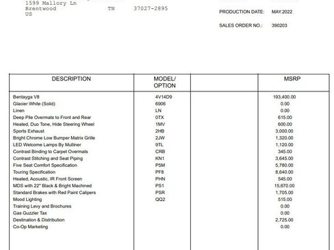 Certified 2022 Bentley Bentayga AWD/4WD image 34