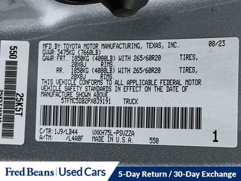 Used 2023 Toyota Tundra 1794 Edition AWD/4WD image 36