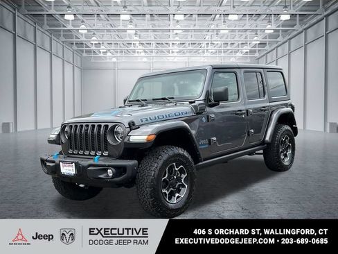 Used 2022 Jeep Wrangler Unlimited Rubicon 4xe AWD/4WD image 1