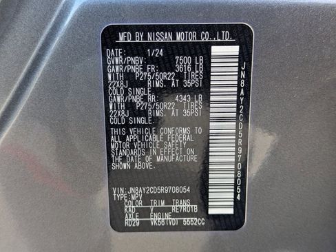 Used 2024 Nissan Armada Platinum w/ Cargo Package image 30