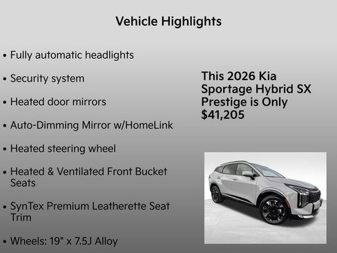 New 2026 Kia Sportage SX Prestige image 10