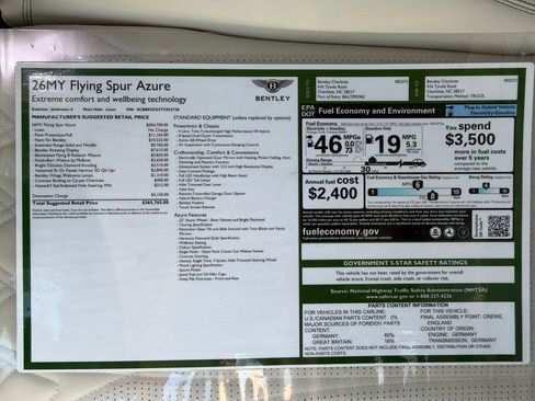 New 2026 Bentley Flying Spur Plug-In Hybrid image 45