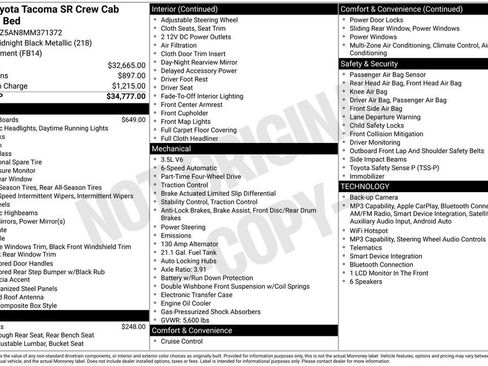 Used 2021 Toyota Tacoma SR AWD/4WD image 34