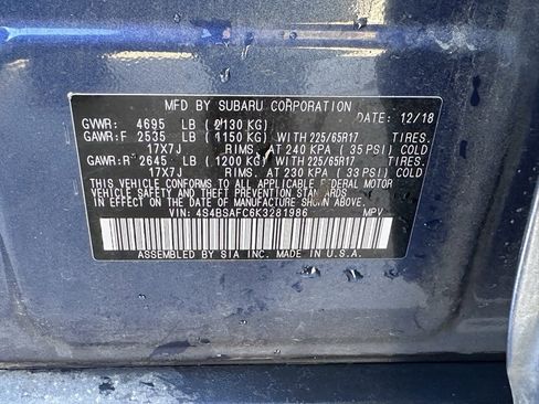 Used 2019 Subaru Outback 2.5i Premium image 34