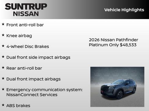 New 2026 Nissan Pathfinder Platinum AWD/4WD image 23