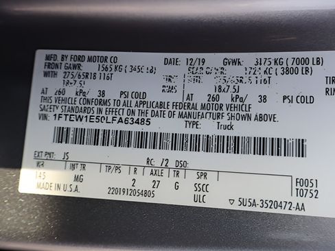 Used 2020 Ford F150 XLT w/ Equipment Group 302A Luxury AWD/4WD image 42