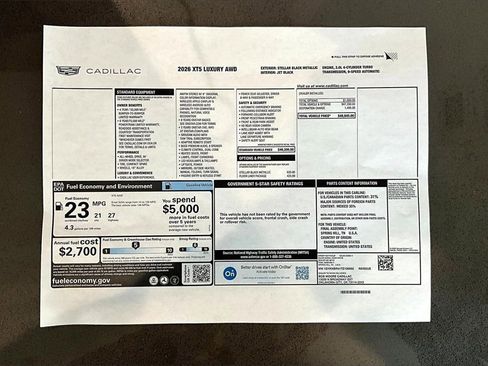 New 2026 Cadillac XT5 Luxury w/ LPO, Floor Liner Package image 14