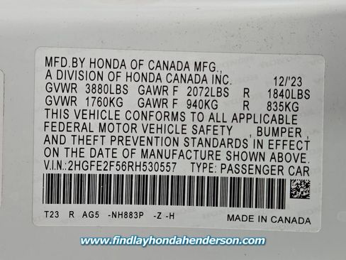 Certified 2024 Honda Civic Sport image 13