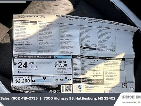 New 2025 Buick Envision Sport Touring image 12