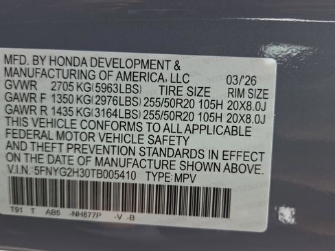 New 2026 Honda Pilot Sport image 26