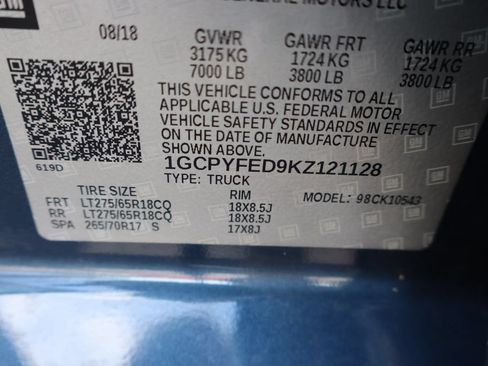Used 2019 Chevrolet Silverado 1500 LT Trail Boss AWD/4WD image 35