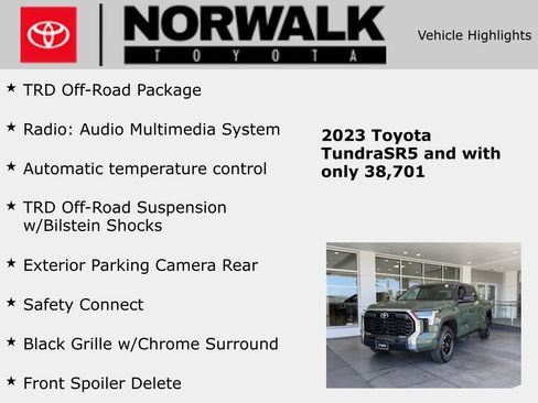 Used 2023 Toyota Tundra SR5 w/ TRD Off-Road Package AWD/4WD image 10