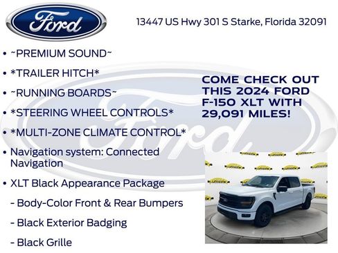Certified 2024 Ford F150 XLT w/ XLT Black Appearance Package RWD image 17