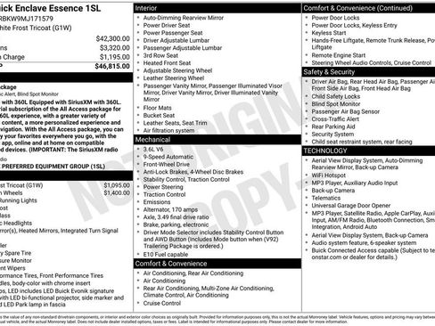 Used 2021 Buick Enclave Essence FWD image 20