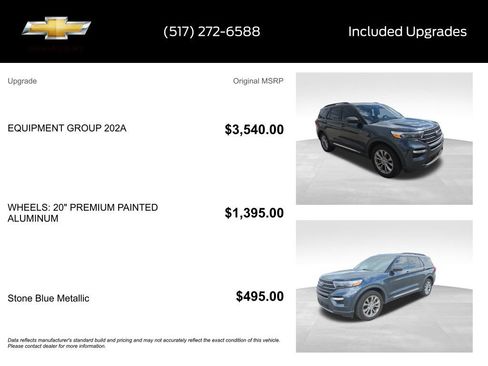 Used 2022 Ford Explorer XLT w/ Equipment Group 202A AWD/4WD image 15
