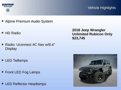 Used 2018 Jeep Wrangler Unlimited Rubicon image 16