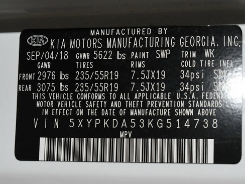 Used 2019 Kia Sorento SX image 98