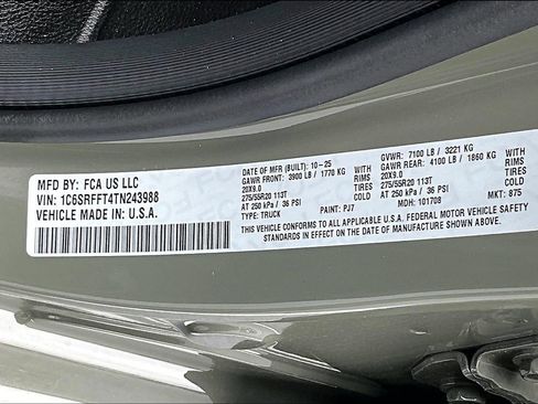 New 2026 RAM 1500 Big Horn AWD/4WD image 8