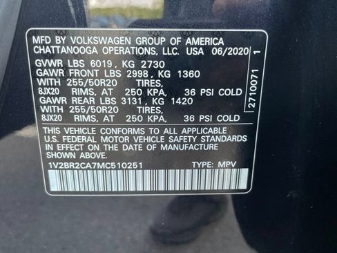Used 2021 Volkswagen Atlas SEL AWD/4WD image 41