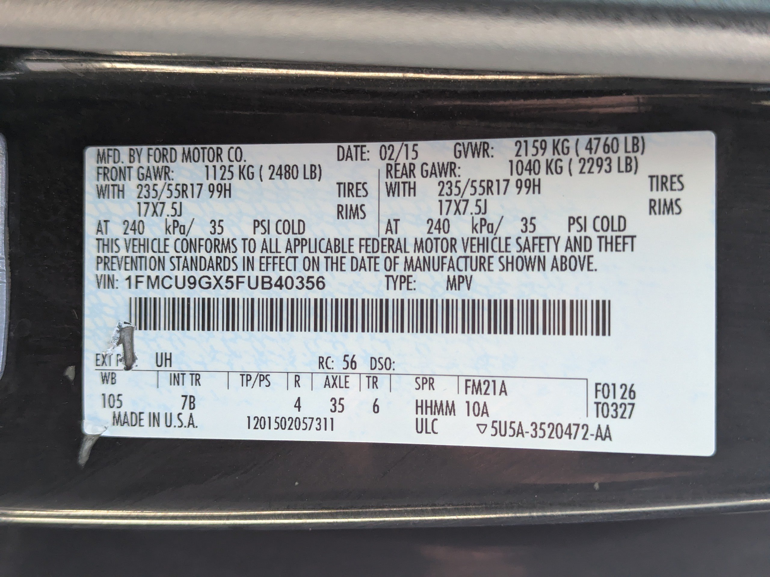 Used 2015 Ford Escape SE AWD/4WD image 47