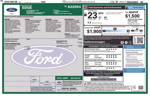 Used 2023 Ford Edge SEL AWD/4WD image 24