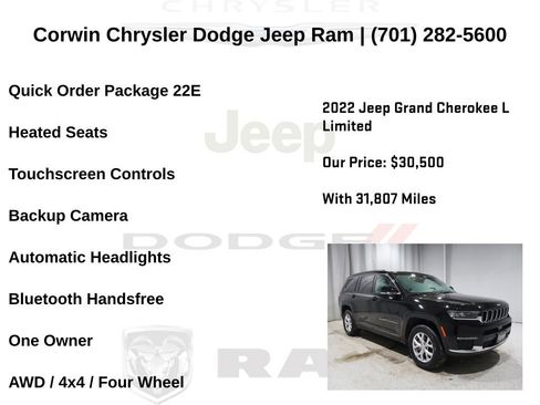 Certified 2022 Jeep Grand Cherokee L Limited image 7