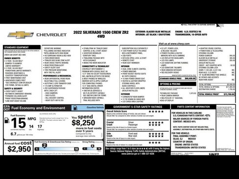 Used 2022 Chevrolet Silverado 1500 ZR2 w/ Technology Package AWD/4WD image 3