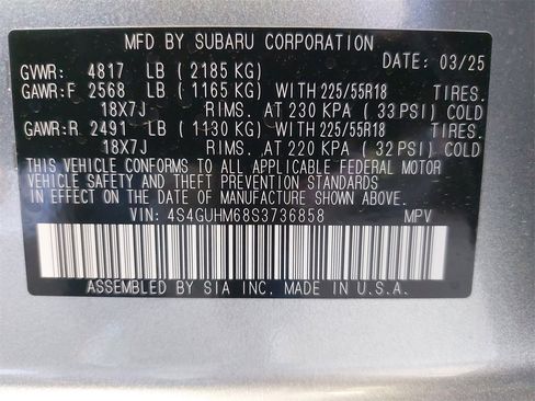 Used 2025 Subaru Crosstrek 2.5i Limited image 33