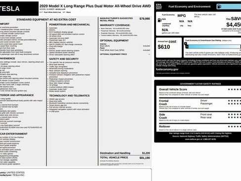 Used 2020 Tesla Model X Long Range image 4