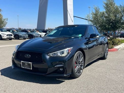 Certified 2023 INFINITI Q50 Red Sport 400 w/ Black Opal Edition RWD image 1
