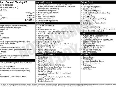 Used 2025 Subaru Outback Touring XT image 34