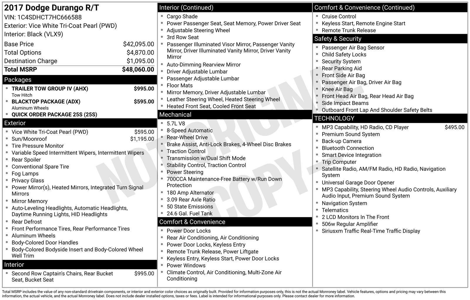 Used 2017 Dodge Durango R/T w/ Trailer Tow Group IV RWD image 17