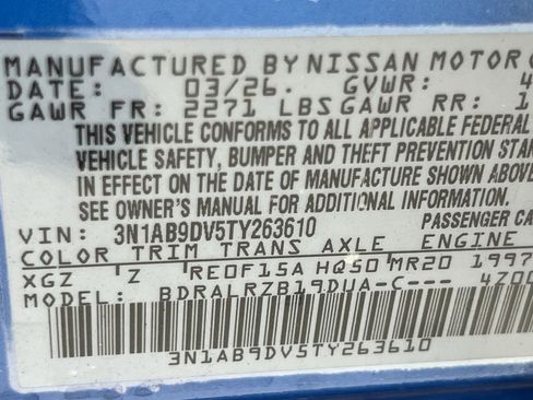 New 2026 Nissan Sentra SR FWD image 17