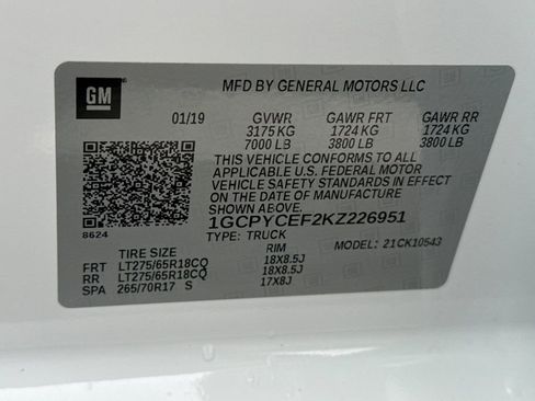 Used 2019 Chevrolet Silverado 1500 Custom Trail Boss w/ Custom Convenience Package image 37