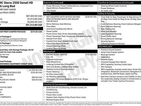 Used 2022 GMC Sierra 2500 Denali w/ Snow Plow Prep/Camper Package AWD/4WD image 35