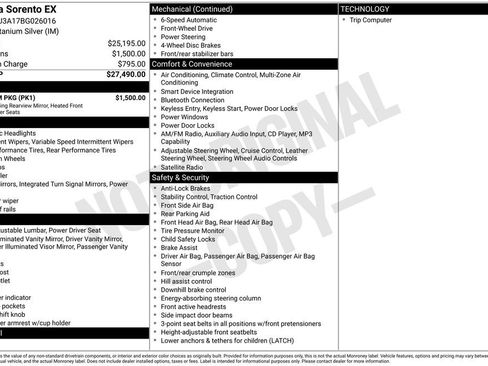 Used 2011 Kia Sorento EX w/ Premium Pkg image 11