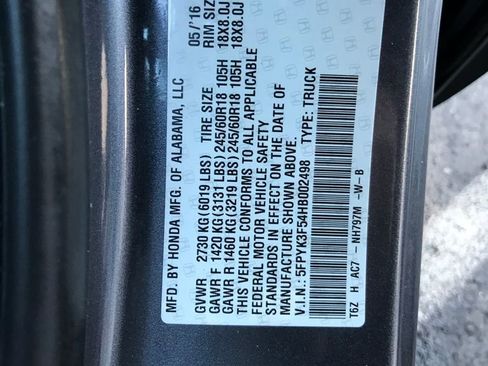 Used 2017 Honda Ridgeline RTL image 17