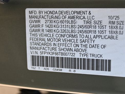 Certified 2026 Honda Ridgeline TrailSport image 19