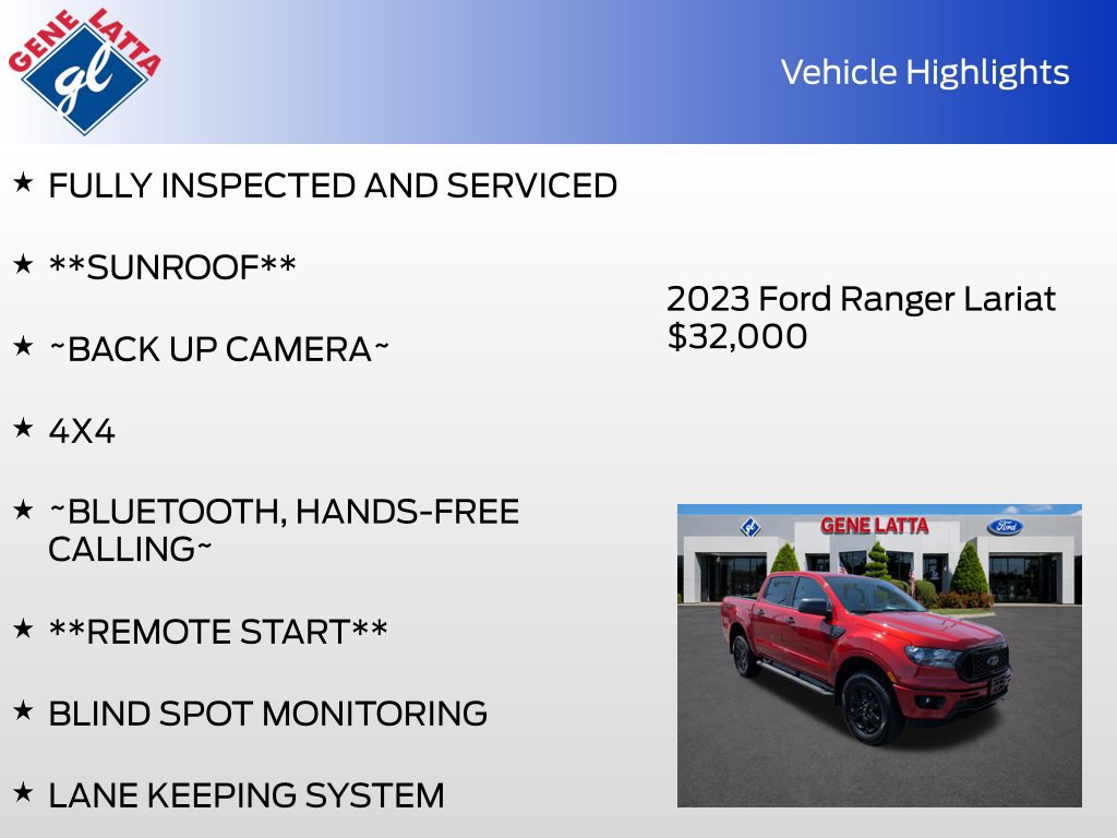 Certified 2023 Ford Ranger Lariat AWD/4WD image 32