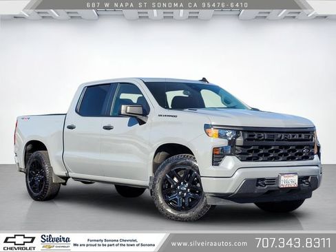 Used 2025 Chevrolet Silverado 1500 Custom w/ LPO, Dark Essentials Package AWD/4WD image 1