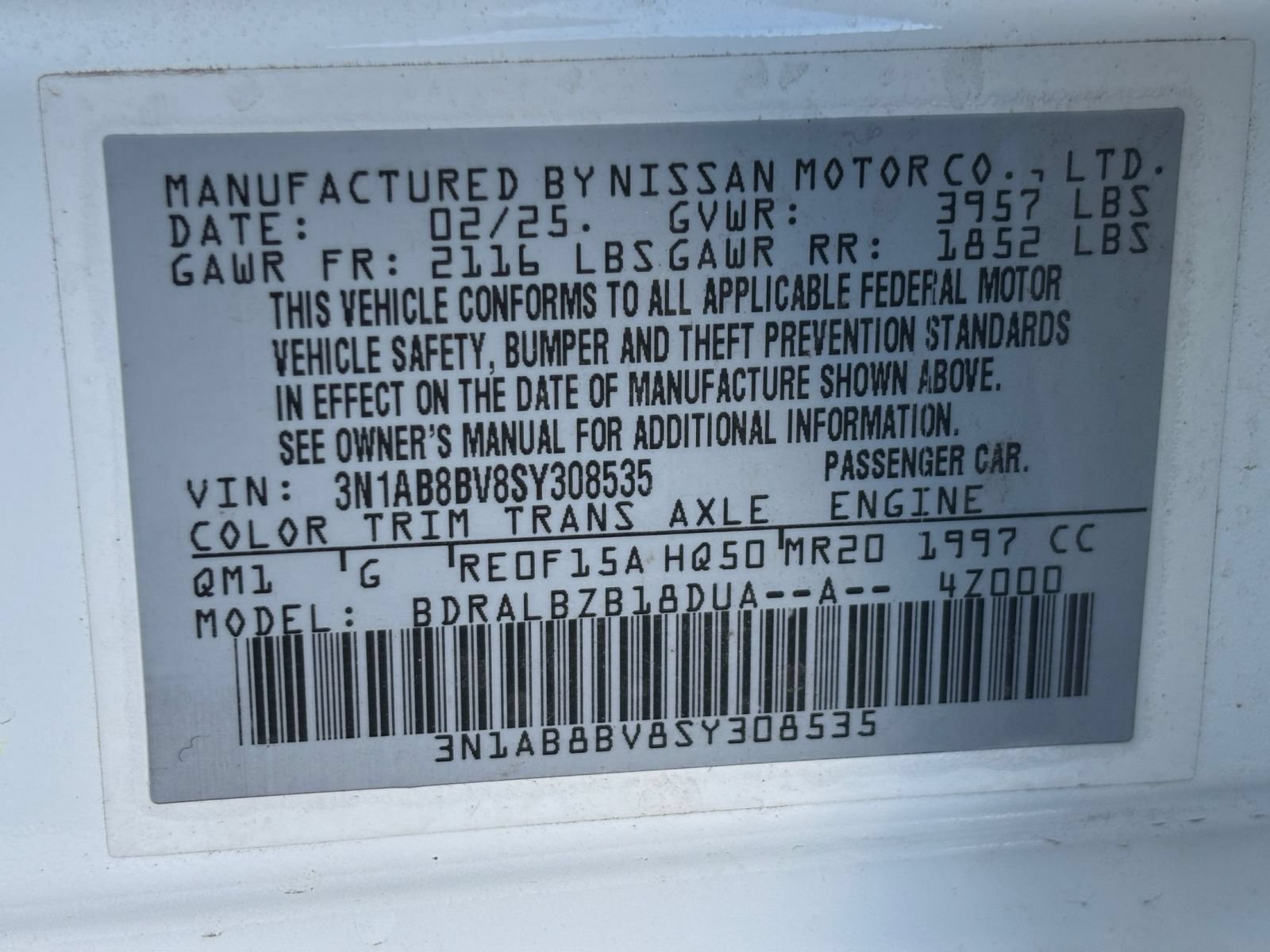 Used 2025 Nissan Sentra S FWD image 24