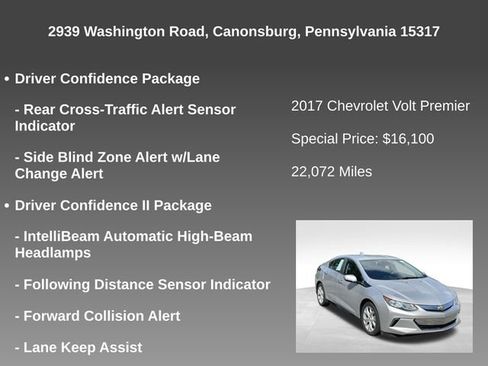 Used 2017 Chevrolet Volt Premier w/ Driver Confidence II Package FWD image 18