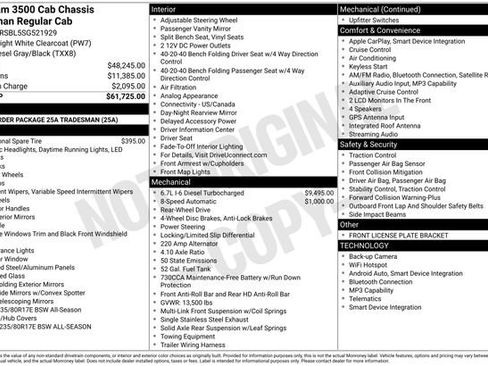 New 2025 RAM 3500 Tradesman image 20