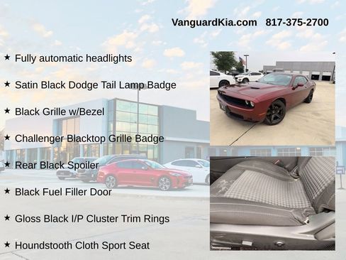 Used 2021 Dodge Challenger SXT w/ Blacktop Package RWD image 12
