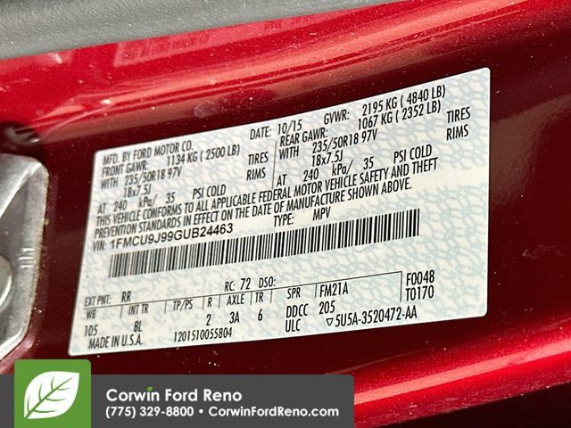 Used 2016 Ford Escape Titanium w/ Equipment Group 301A AWD/4WD image 37