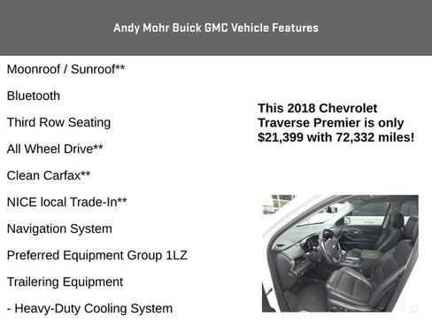 Used 2018 Chevrolet Traverse Premier w/ Redline Edition image 4